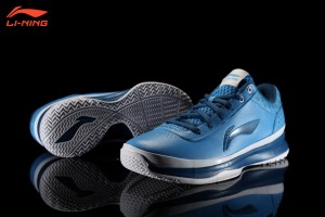 Li-Ning Combat Basketball Shoes - Sky Blue/Deep Blue/White