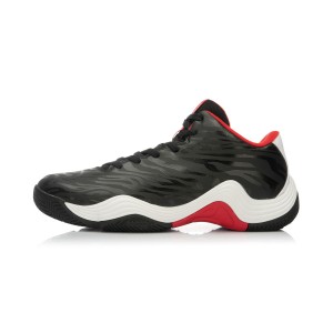 Li-Ning "Tiger Claw II" Mens On Court Basketball Shoes - Black/White/Red