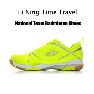 Li Ning Time Travel Mens National Team Professional Badminton Shoes - [Fluorescent Yellow]