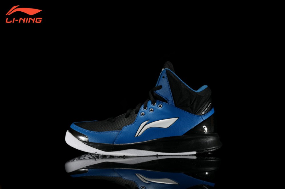 Li-Ning Swift 4 Basketball Shoes - Black/Dark Sky Blue/White