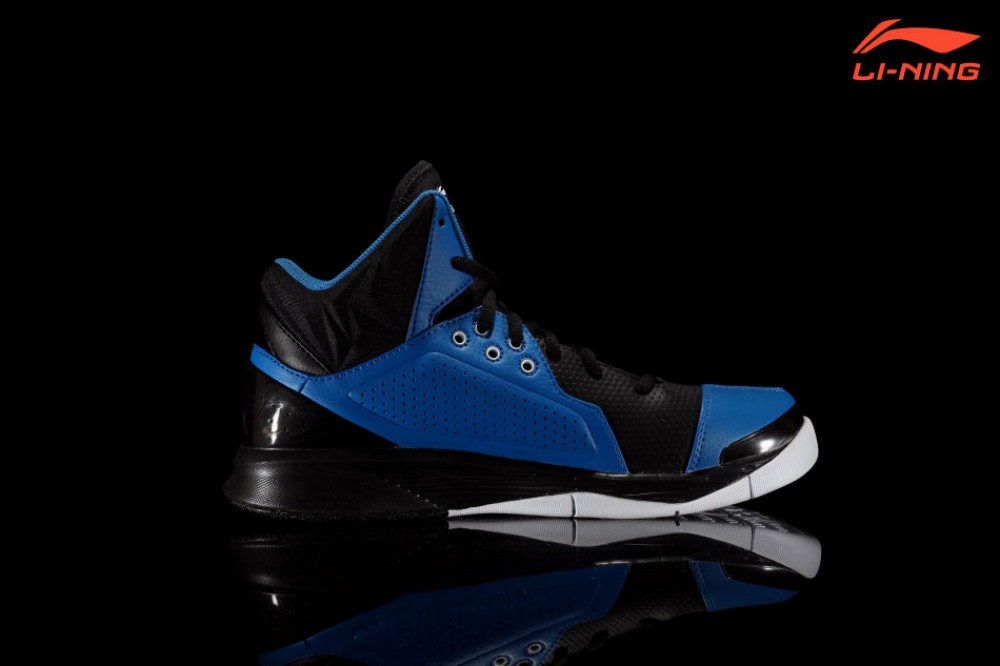 Li-Ning Swift 4 Basketball Shoes - Black/Dark Sky Blue/White