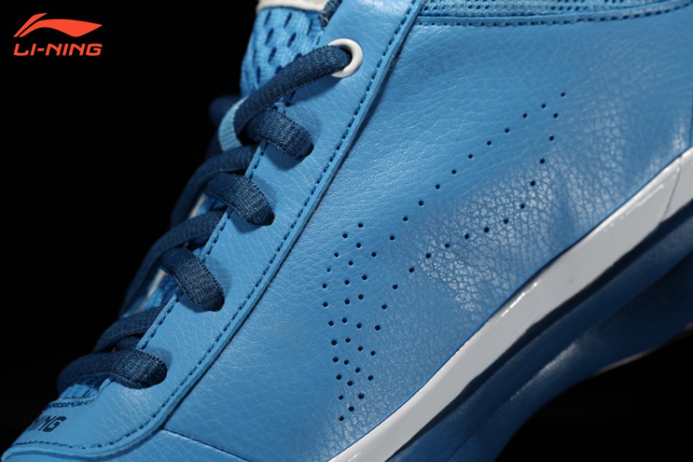 Li-Ning Combat Basketball Shoes - Sky Blue/Deep Blue/White