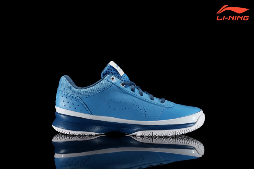 Li-Ning Combat Basketball Shoes - Sky Blue/Deep Blue/White