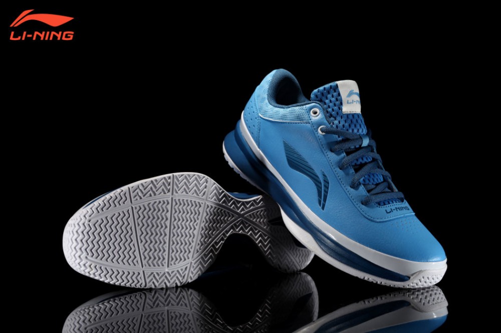 Li-Ning Combat Basketball Shoes - Sky Blue/Deep Blue/White
