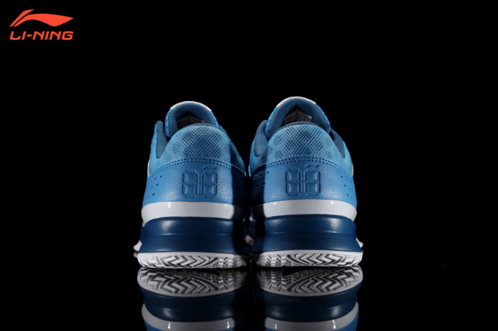 Li-Ning Combat Basketball Shoes - Sky Blue/Deep Blue/White