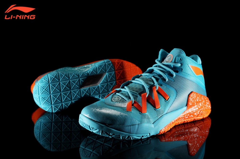 Li-Ning Wade All in Team 3 "Mandarin Duck"-Sky Blue/Orange