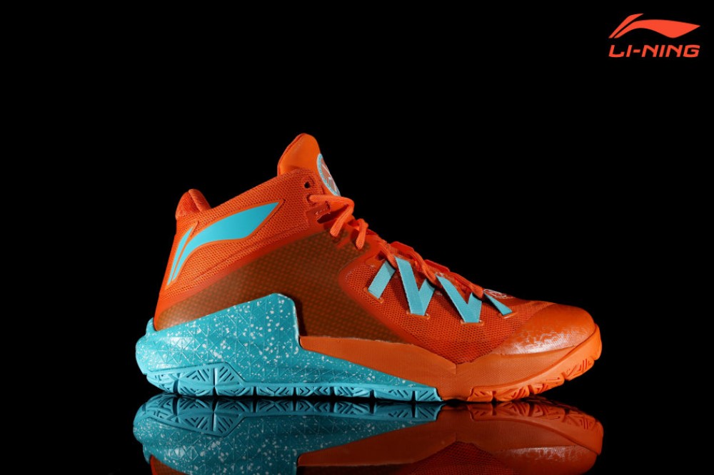 Li-Ning Wade All in Team 3 "Mandarin Duck"-Sky Blue/Orange