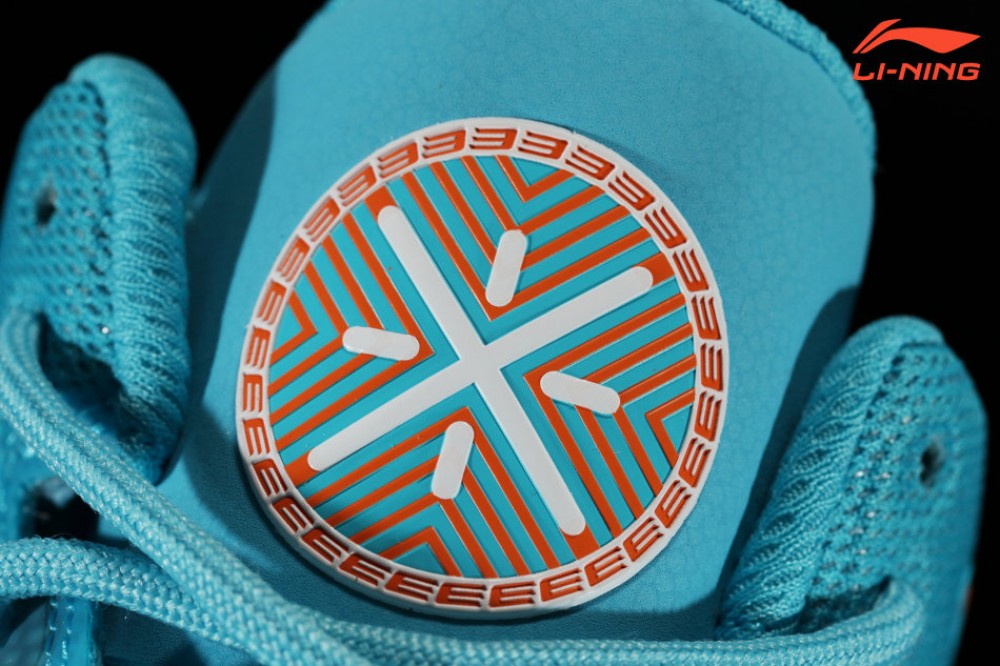 Li-Ning Wade All in Team 3 "Mandarin Duck"-Sky Blue/Orange