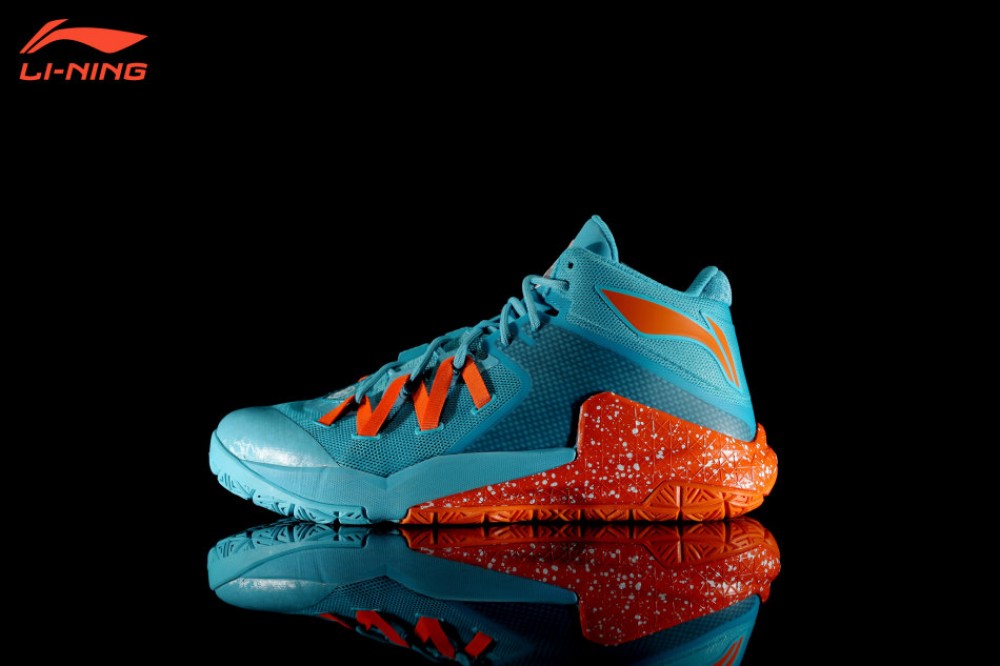 Li-Ning Wade All in Team 3 "Mandarin Duck"-Sky Blue/Orange