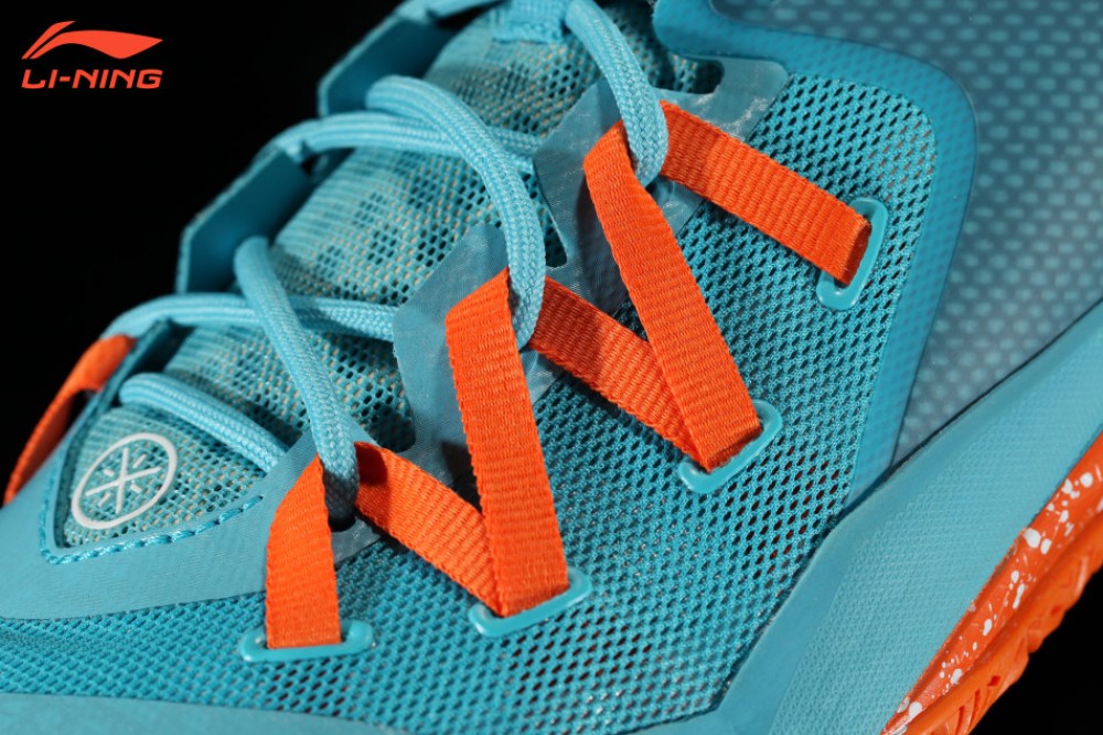 Li-Ning Wade All in Team 3 "Mandarin Duck"-Sky Blue/Orange