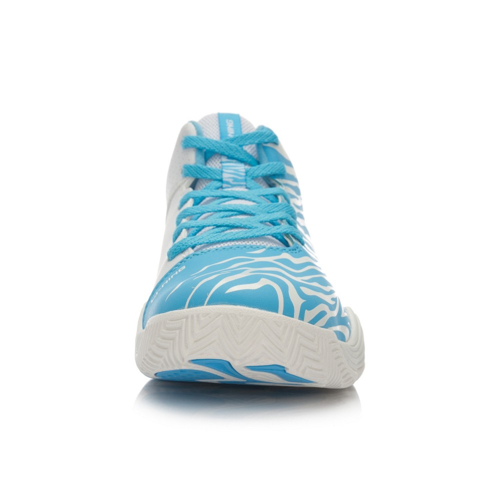 Li-Ning "Tiger Claw II" Mens On Court Basketball Shoes - White/Blue