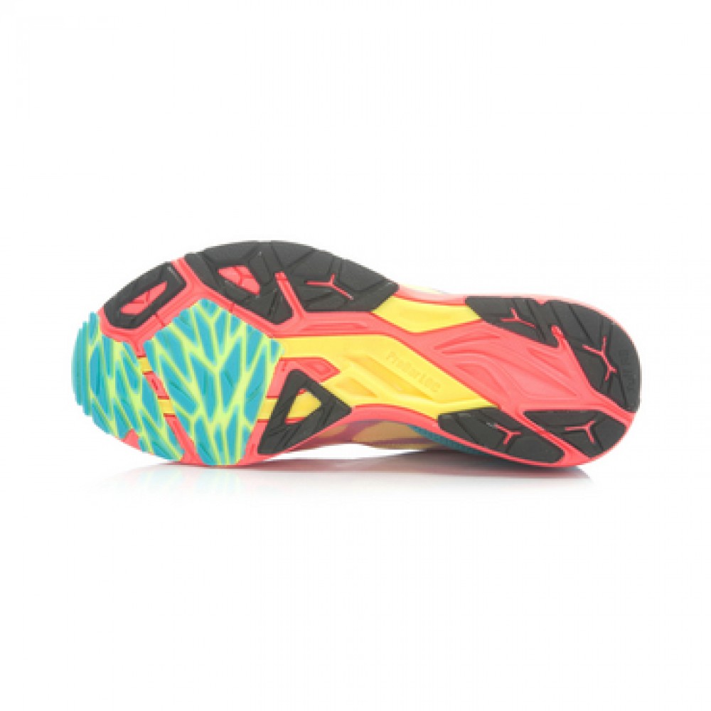 Li-Ning Cloud-Horse Women's Lightweight Running Shoes-Bright Fluorescent Red/Butterfly Blue