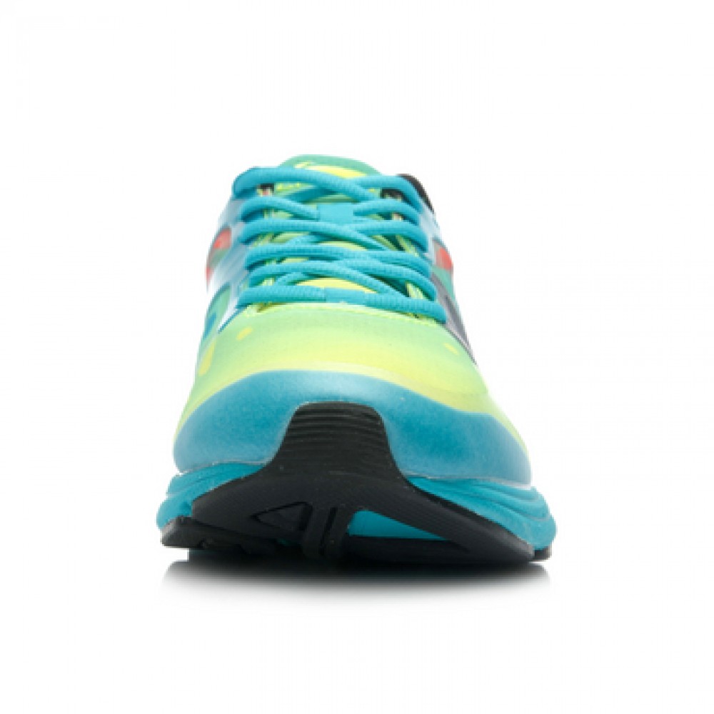  Li-Ning Men's Cushioning Running Shoes - Bright Fluorescent Green/Butterfly Blue