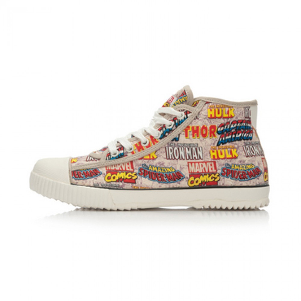 Marvel Comics x Li-Ning Mens Classic Mid Canvas Shoes