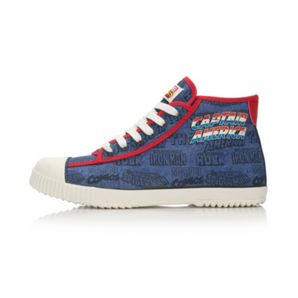 Captain America x Li-Ning Mens Classic Mid Canvas Shoes