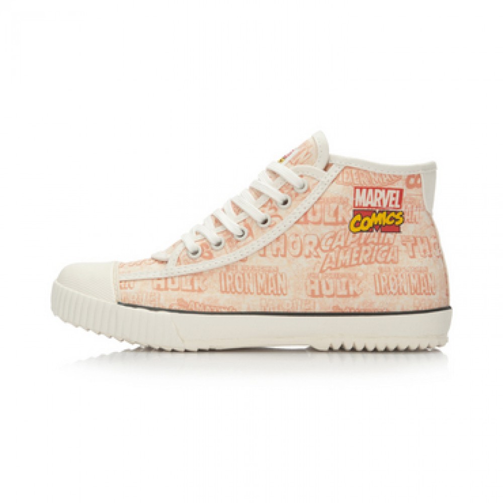 Marvel Comics x Li-Ning Women's Retro Canvas Shoes - White/Red