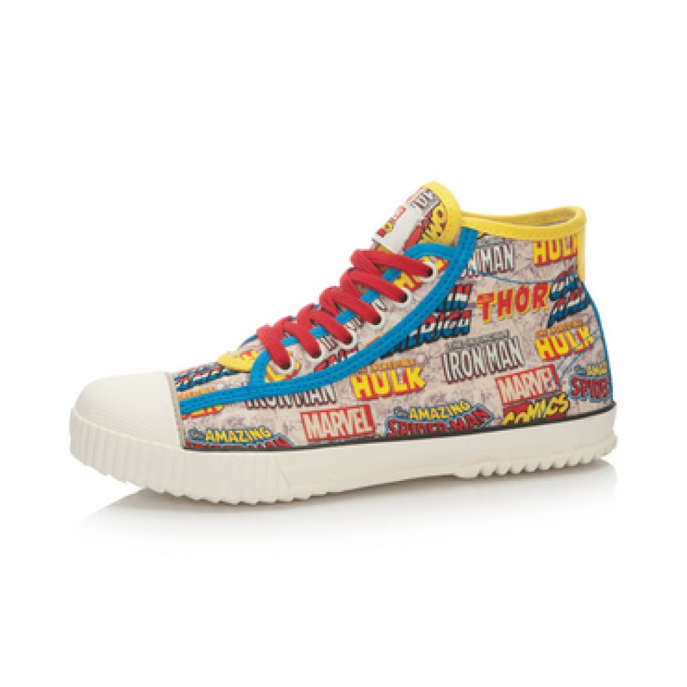 Marvel Comics x Li-Ning Women's Retro Canvas Shoes - Blue/White