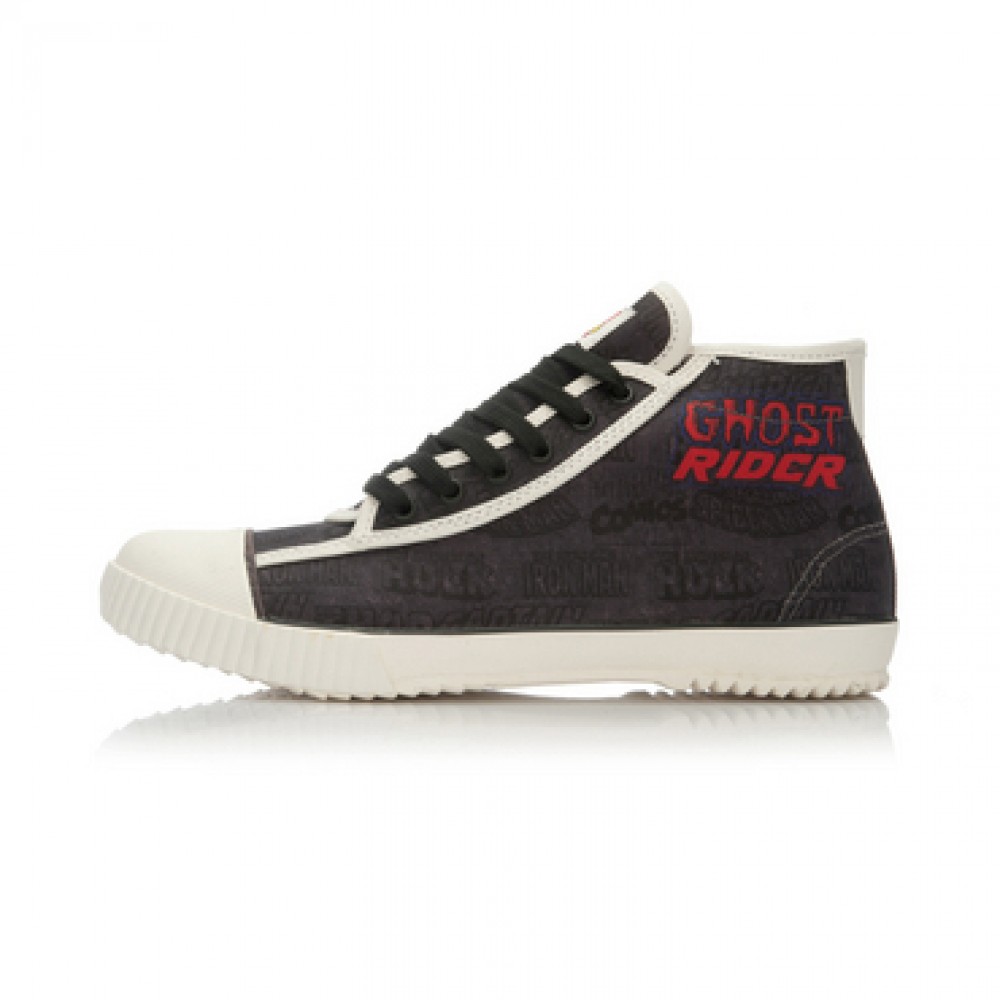 Ghost Rider x Li-Ning Mens Classic Mid Canvas Shoes