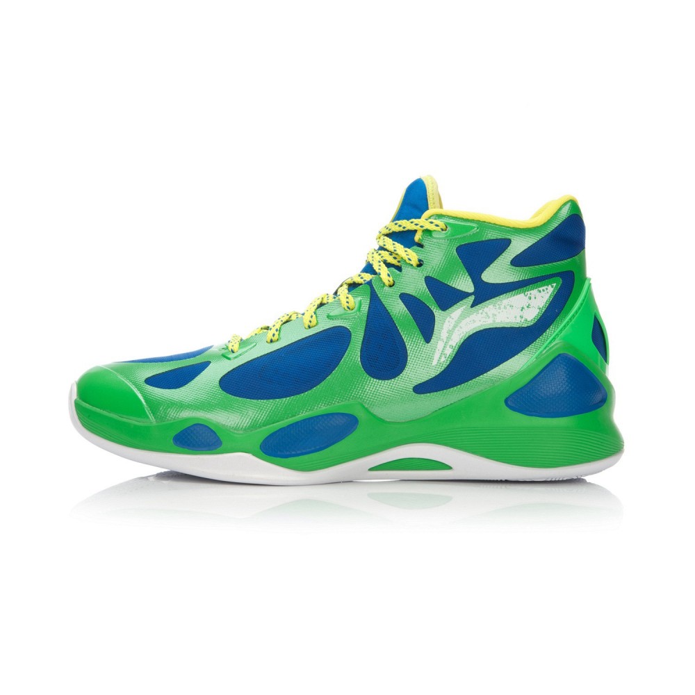 Li-Ning BB Lite Sonic 4 2016 CBA Professional Basketball Shoes - Grass Green/Crystal Blue