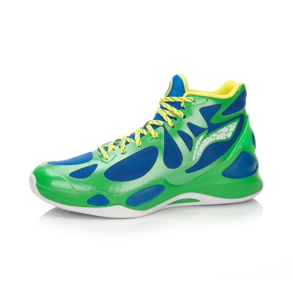 Li-Ning BB Lite Sonic 4 2016 CBA Professional Basketball Shoes - Grass Green/Crystal Blue