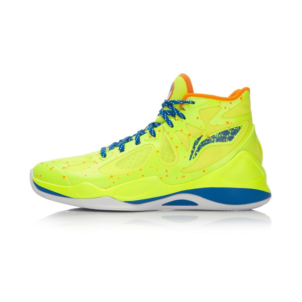 Li-Ning BB Lite Sonic 4 2016 CBA Professional Basketball Shoes - Bright Green/Crystal Blue