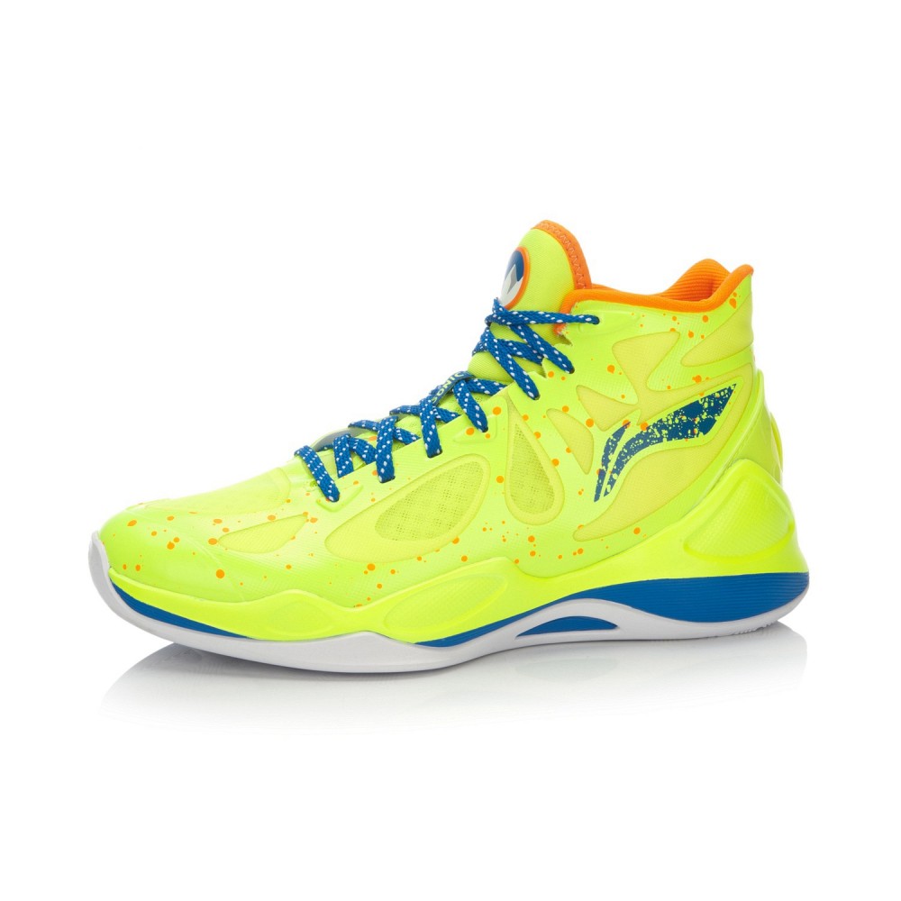 Li-Ning BB Lite Sonic 4 2016 CBA Professional Basketball Shoes - Bright Green/Crystal Blue