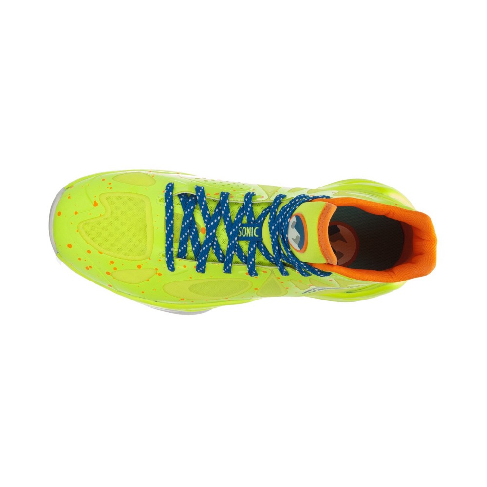 Li-Ning BB Lite Sonic 4 2016 CBA Professional Basketball Shoes - Bright Green/Crystal Blue