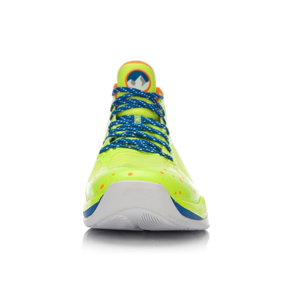 Li-Ning BB Lite Sonic 4 2016 CBA Professional Basketball Shoes - Bright Green/Crystal Blue