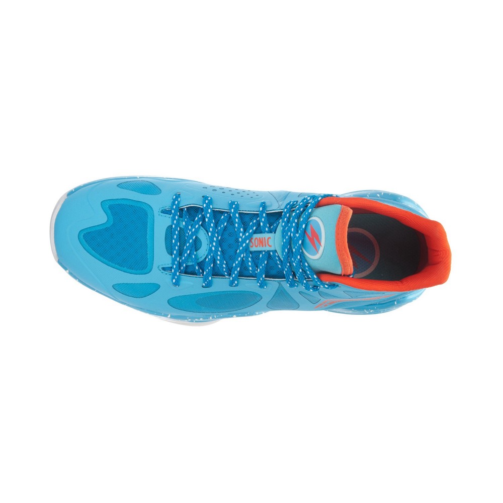 Li-Ning BB Lite Sonic 4 2016 CBA Professional Basketball Shoes - Xinjiang Blue/Deep Orange