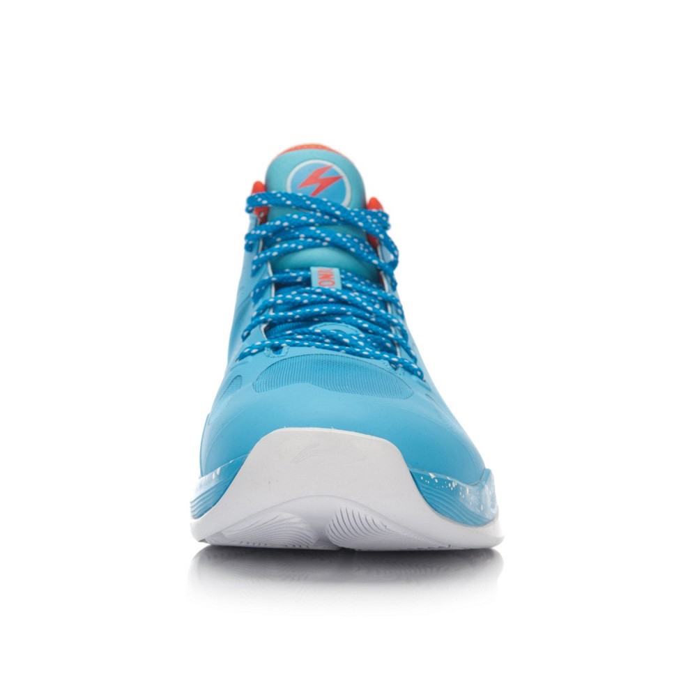 Li-Ning BB Lite Sonic 4 2016 CBA Professional Basketball Shoes - Xinjiang Blue/Deep Orange
