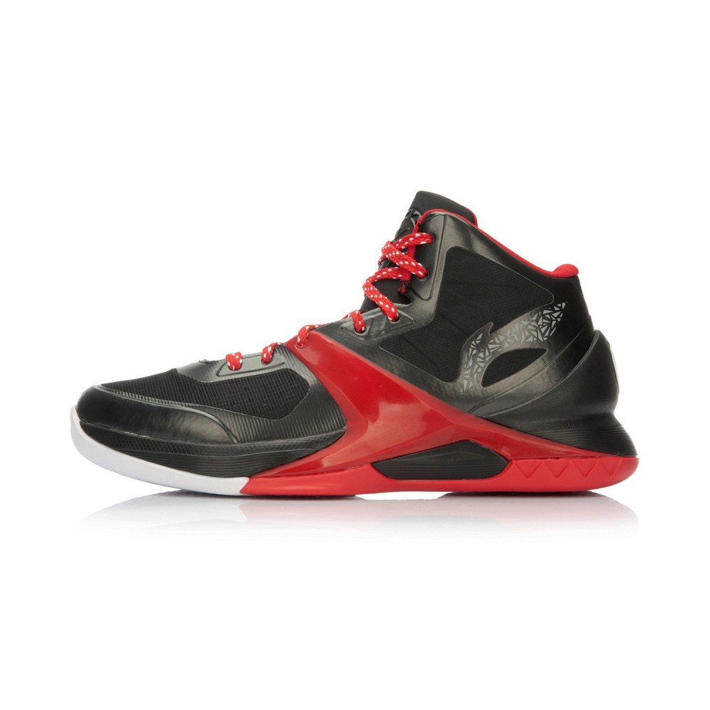 Li-Ning WoW4 Wade Sixth Man Professional Basketball Shoes - Black/Red