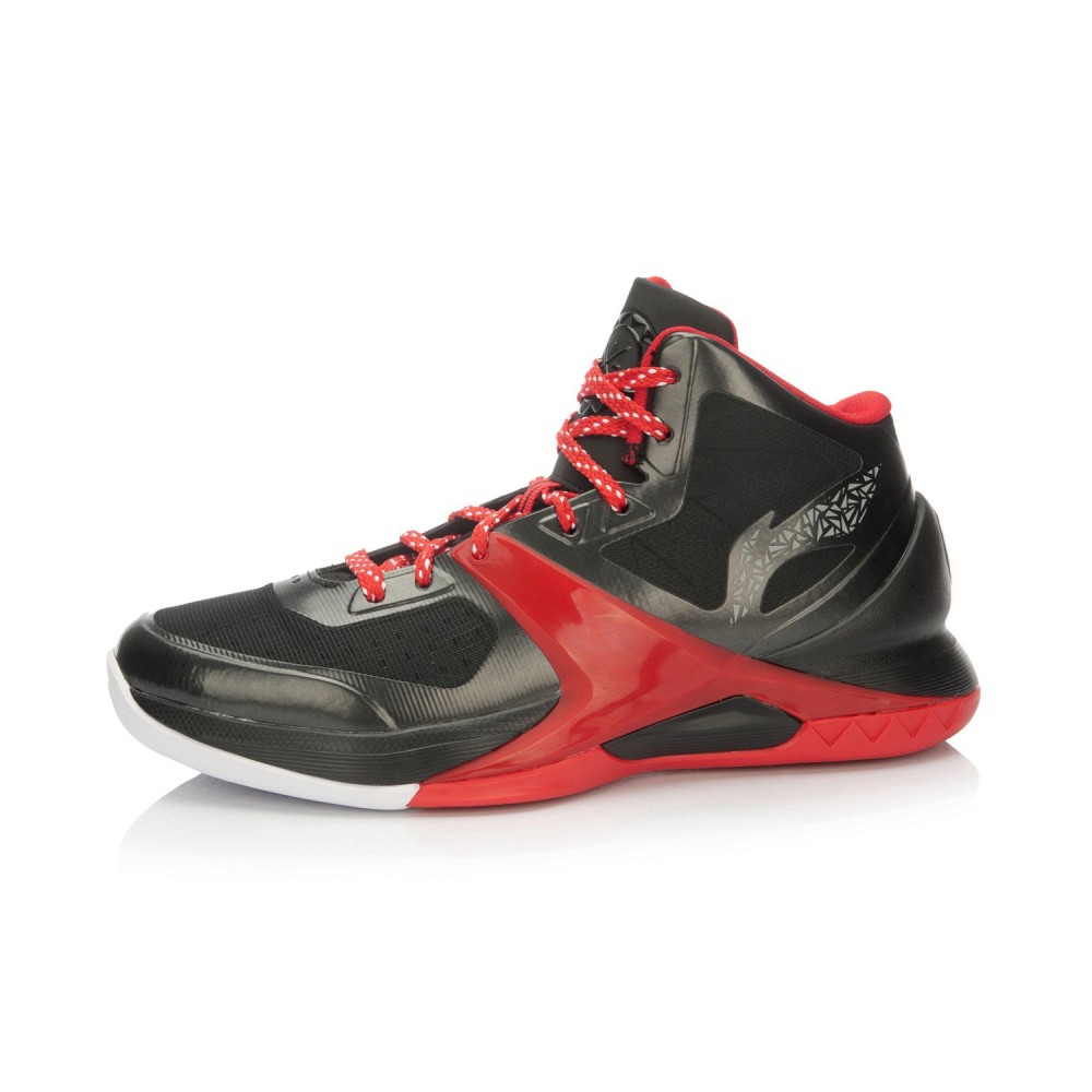 Li-Ning WoW4 Wade Sixth Man Professional Basketball Shoes - Black/Red
