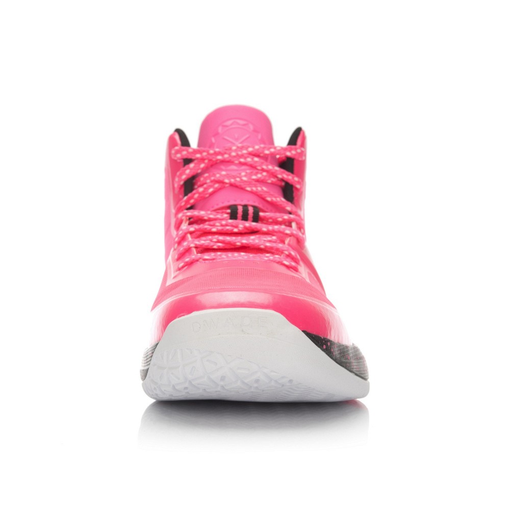 Li-Ning WoW4 Wade Sixth Man Professional Basketball Shoes - Pink/Black