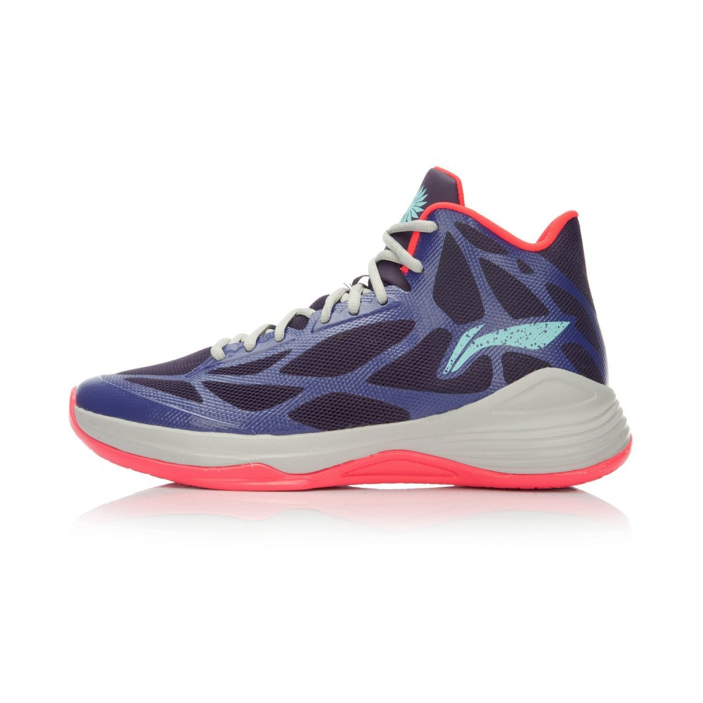 Li-Ning BB Lite Sonic 4 TD Basketball Shoes - Purple/Flame Red/Crystal Grey