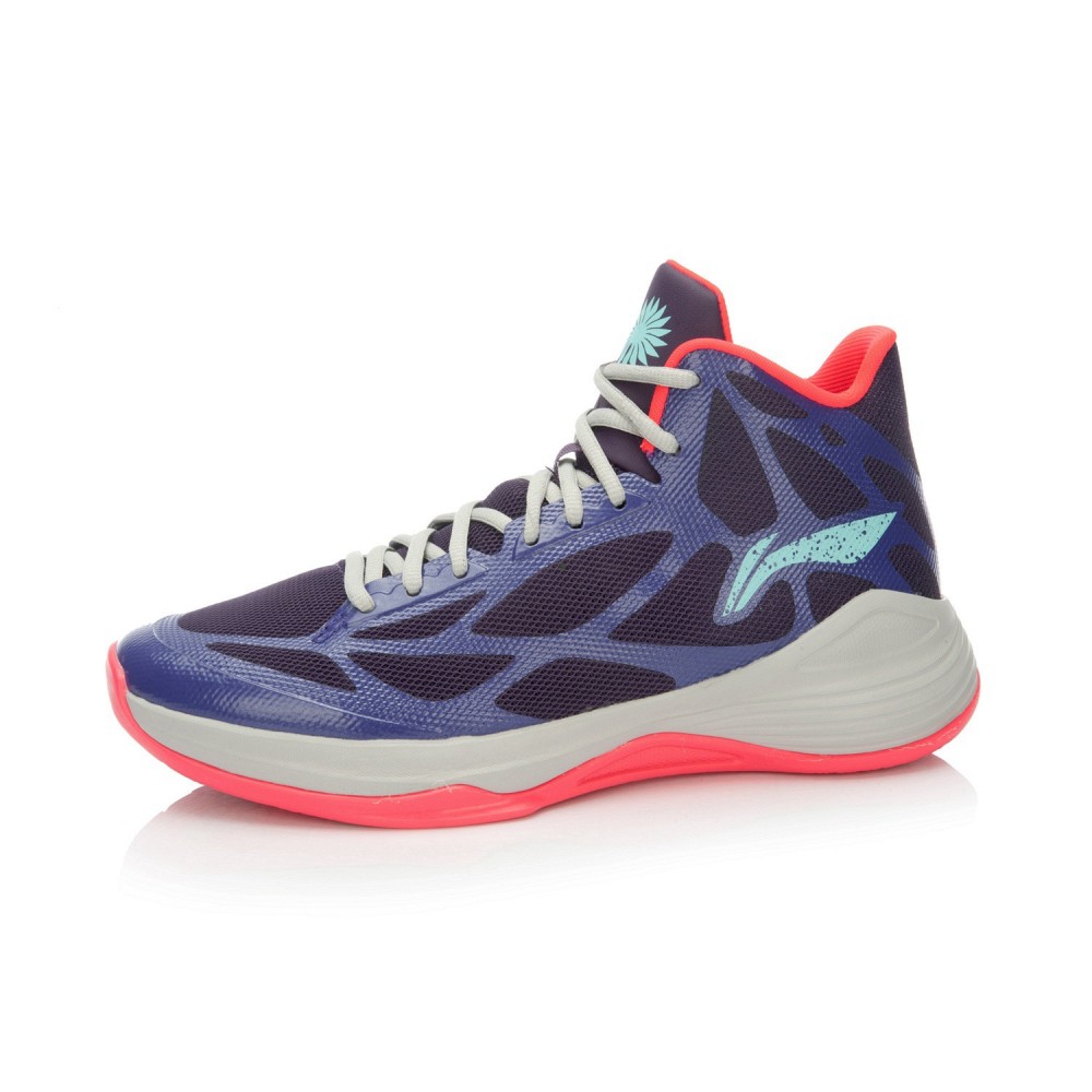 Li-Ning BB Lite Sonic 4 TD Basketball Shoes - Purple/Flame Red/Crystal Grey
