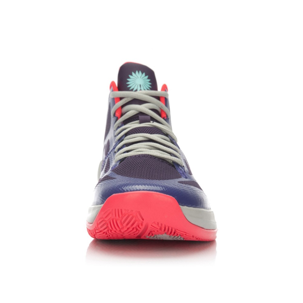 Li-Ning BB Lite Sonic 4 TD Basketball Shoes - Purple/Flame Red/Crystal Grey
