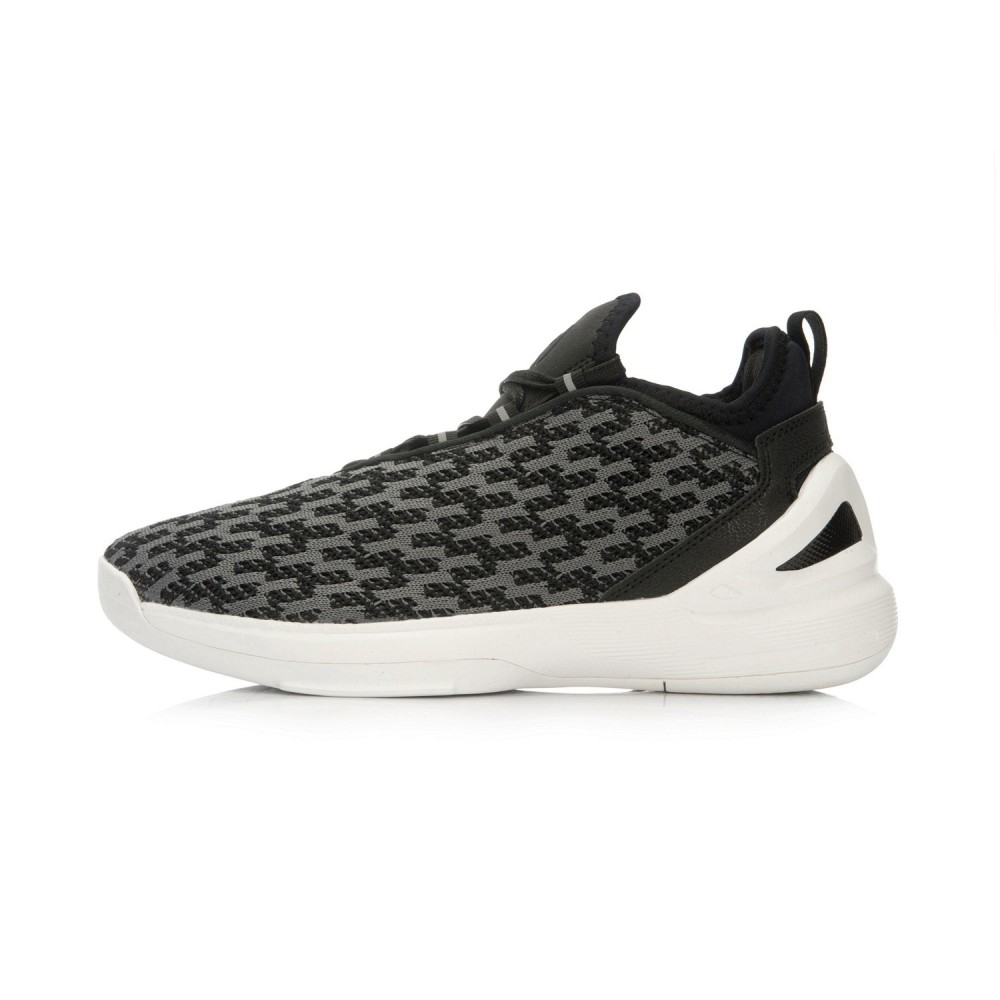 Li-Ning "Speed" Mens 2016 Summer Basketball  Culture Shoes - New Black/White