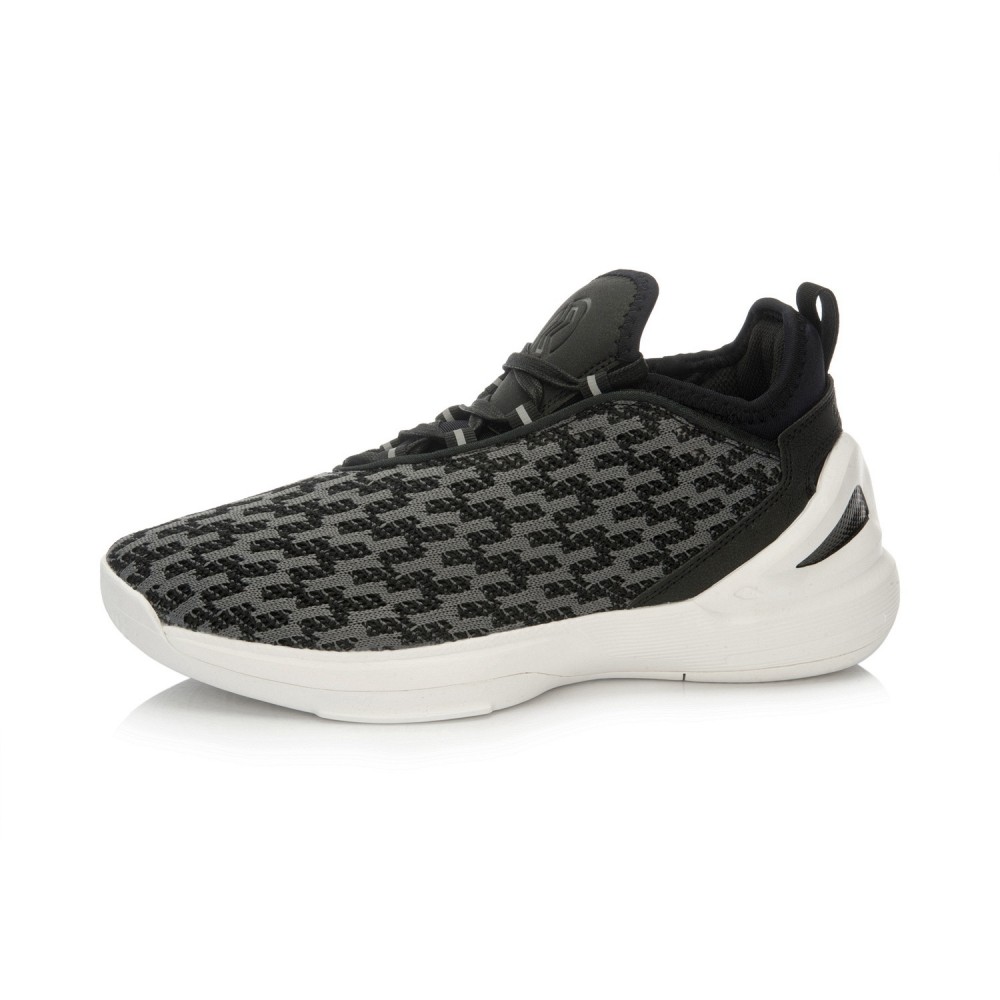 Li-Ning "Speed" Mens 2016 Summer Basketball  Culture Shoes - New Black/White