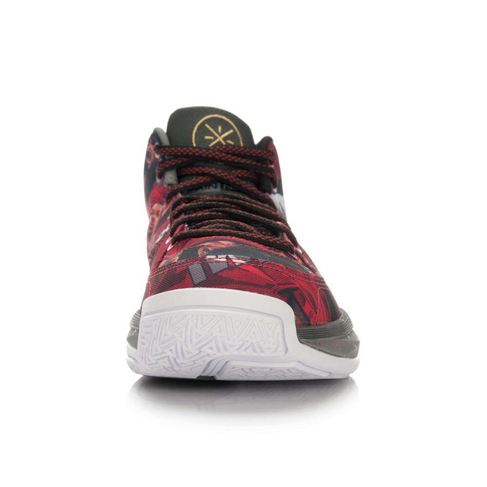 Li Ning Wade All Day Mens Cushion Professional Basektball Shoes - Red/Black/Grey