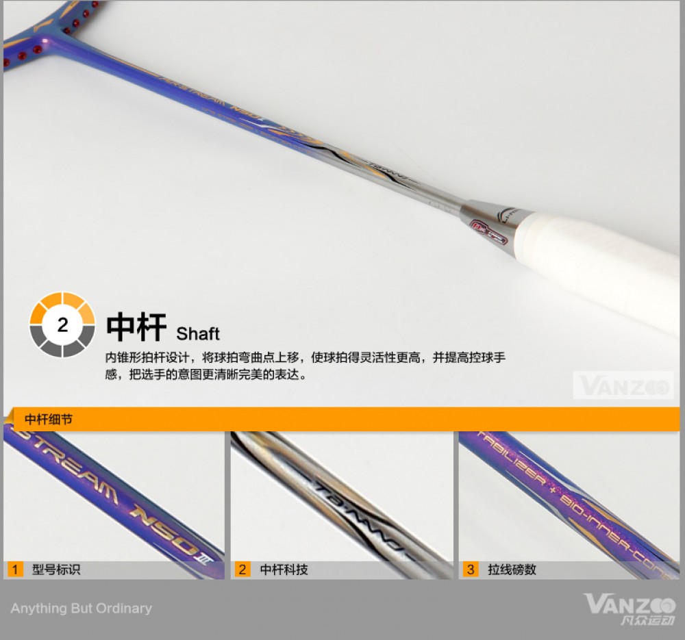 Li-Ning N50-III Wang Yi Han & Li Xue Rui Badminton Racket