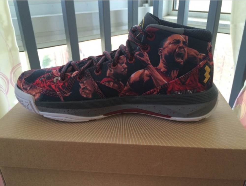 Li Ning Wade All Day Mens Cushion Professional Basektball Shoes - Red/Black/Grey