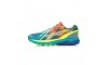 Li-Ning Men's High-Tech Damping Stability Running Shoes - Bright Fluorescent Green/Butterfly Blue/Bright Red 