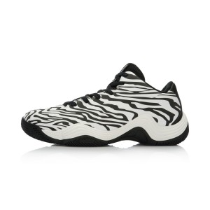 Li-Ning "Tiger Claw II" Mens On Court Basketball Shoes - White/New Black