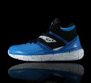 Li Ning WoW 3.0 Wade 808 professional men's basketball game shoes-Black/Blue 